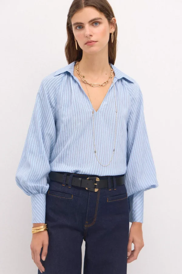 Discount Romilda. Blusa rayas oversize. Mujer Blusas Y Camisas