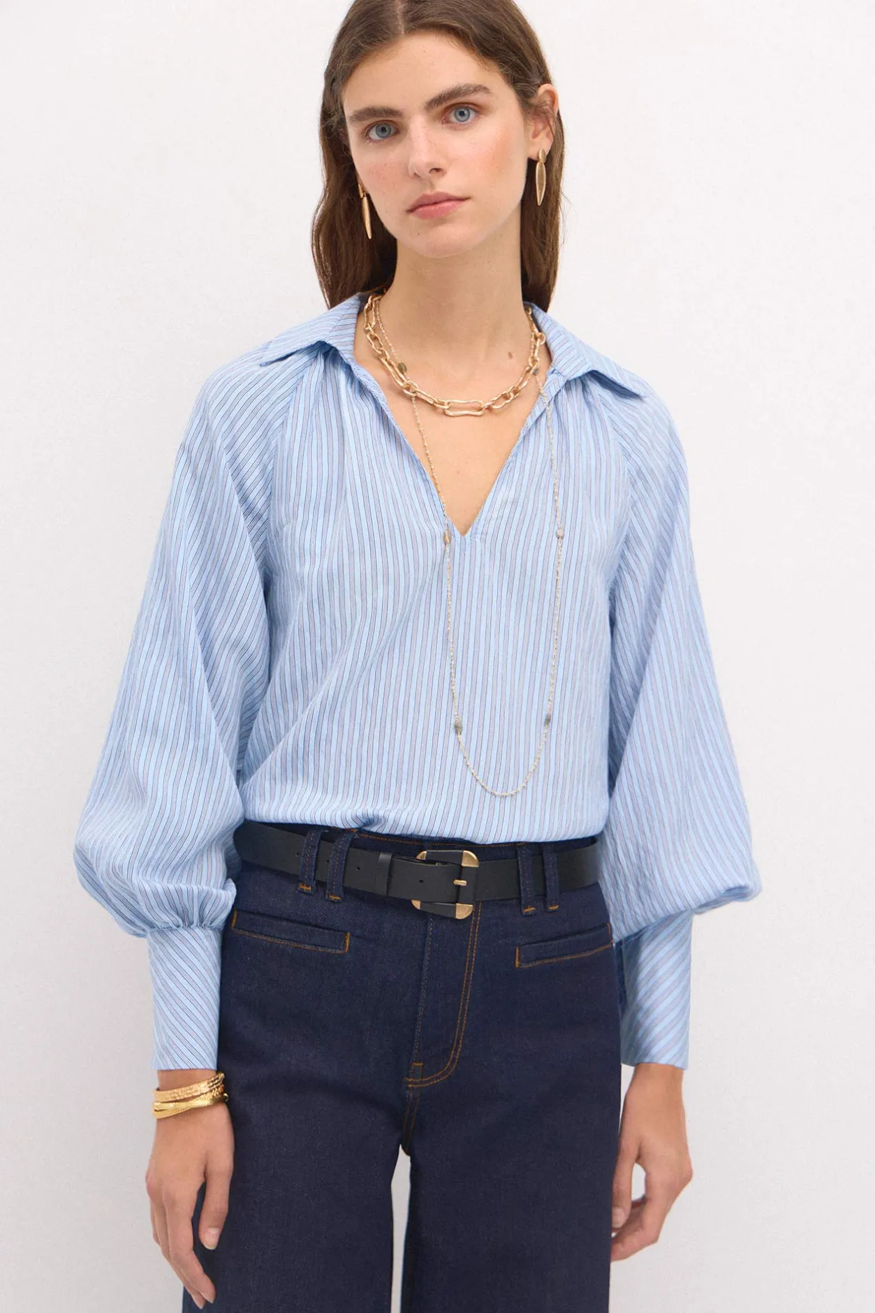 romilda_blusa_rayas_overs_2.webp Discount Romilda. Blusa rayas oversize. Mujer Blusas Y Camisas