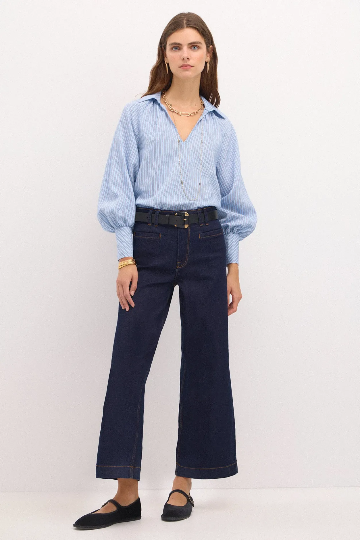 romilda_blusa_rayas_overs_3.webp Discount Romilda. Blusa rayas oversize. Mujer Blusas Y Camisas