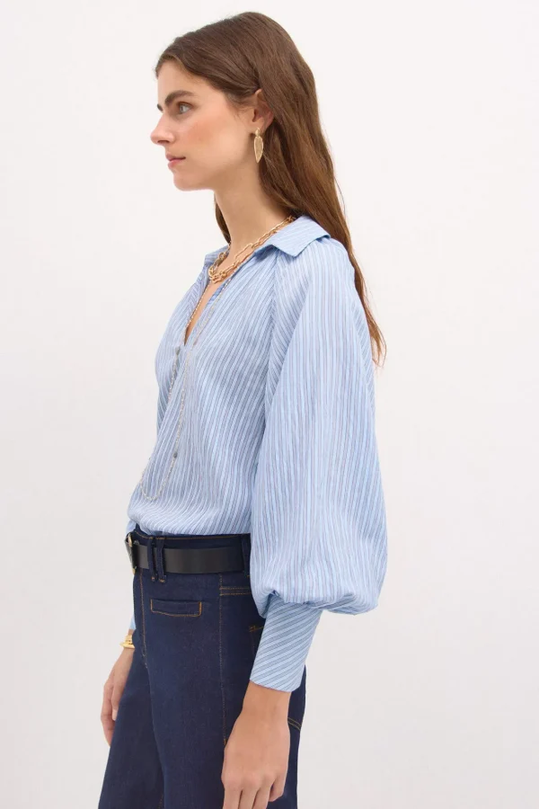 Discount Romilda. Blusa rayas oversize. Mujer Blusas Y Camisas