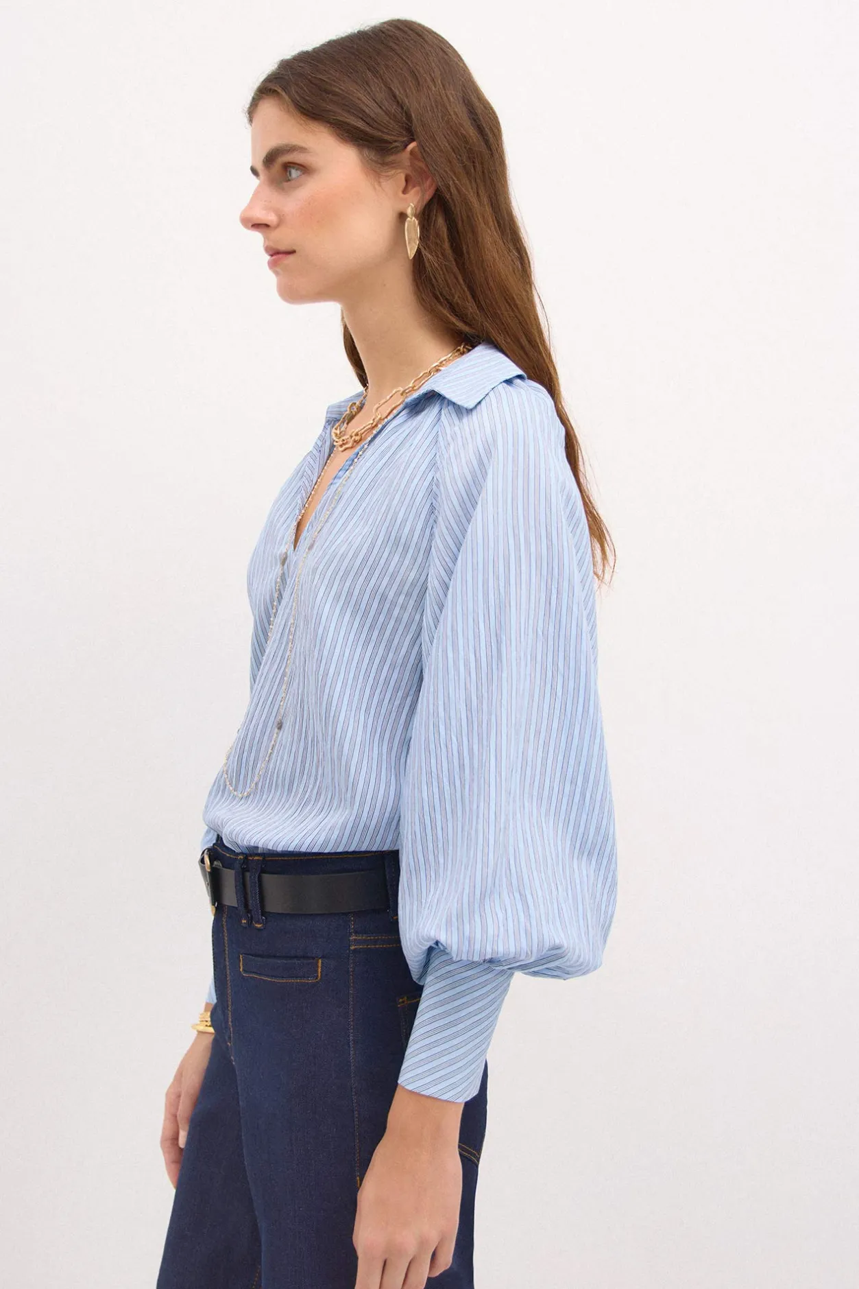 romilda_blusa_rayas_overs_4.webp Discount Romilda. Blusa rayas oversize. Mujer Blusas Y Camisas