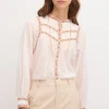 Sale Romina. Blusa tiras bordadas. Mujer Blusas Y Camisas