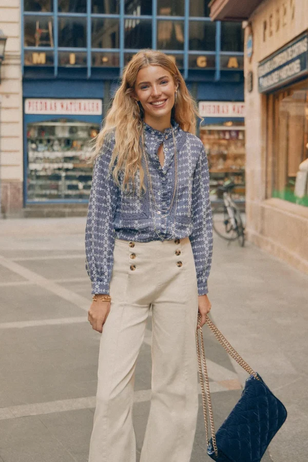 Cheap Rona. Blusa bordada. Mujer Blusas Y Camisas