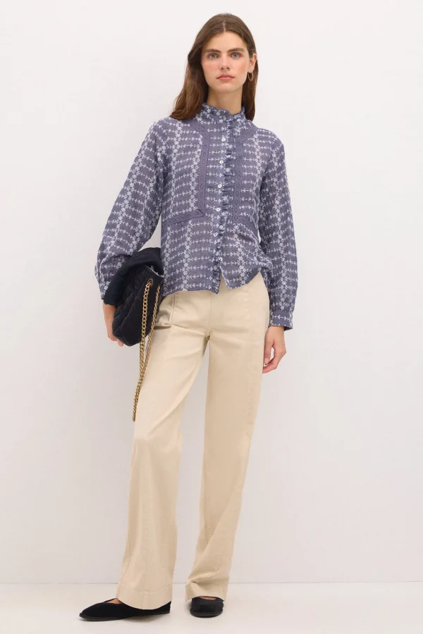 Cheap Rona. Blusa bordada. Mujer Blusas Y Camisas