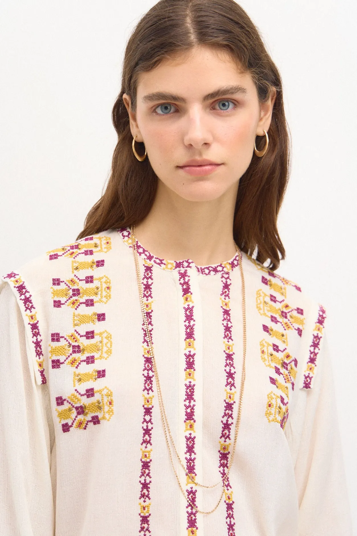 rosana_blusa_bordada_2.webp Clearance Rosana. Blusa bordada. Mujer Blusas Y Camisas