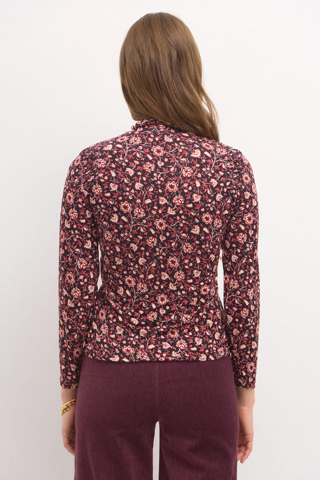 samanta_camiseta_entallad_3.webp Clearance Samanta. Camiseta entallada estampada Mujer Camisetas Y Tops