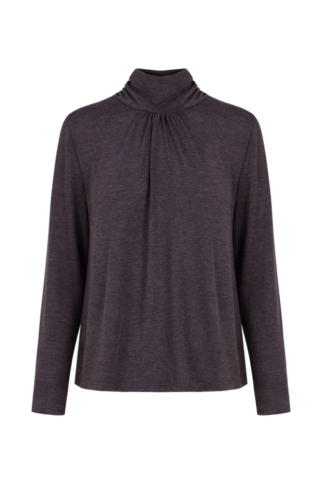 sibila_camiseta_cuello_vu_4.webp Online Sibila. Camiseta cuello vuelto Mujer Camisetas Y Tops
