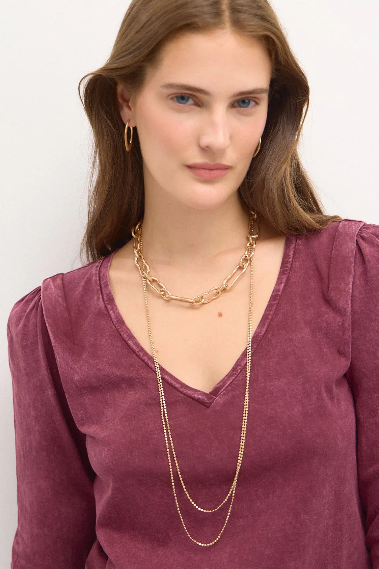 simona_camiseta_de_algodn_2.webp Best Sale Simona. Camiseta de algodón entallada Mujer Camisetas Y Tops