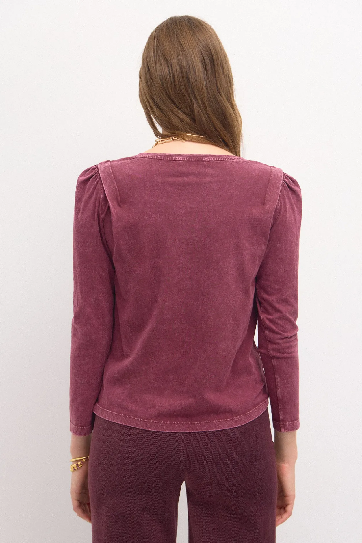 simona_camiseta_de_algodn_4.webp Best Sale Simona. Camiseta de algodón entallada Mujer Camisetas Y Tops