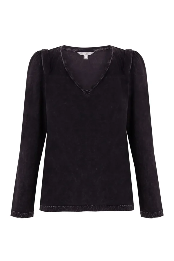 New Simona. Camiseta de algodón entallada Mujer Camisetas Y Tops