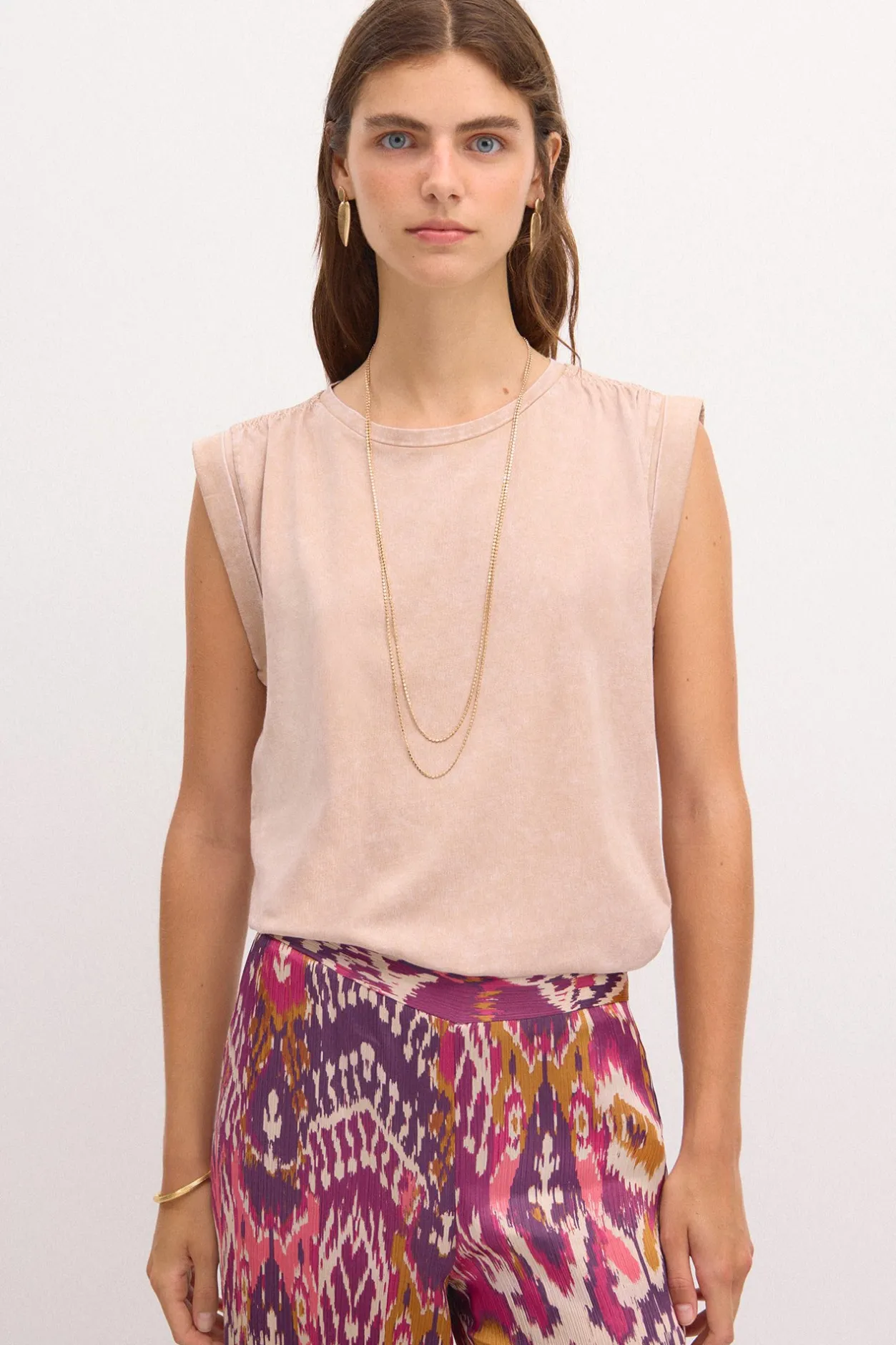 sonia_camiseta_de_algodn__0-1.webp Store Sonia. Camiseta de algodón lavada Mujer Camisetas Y Tops