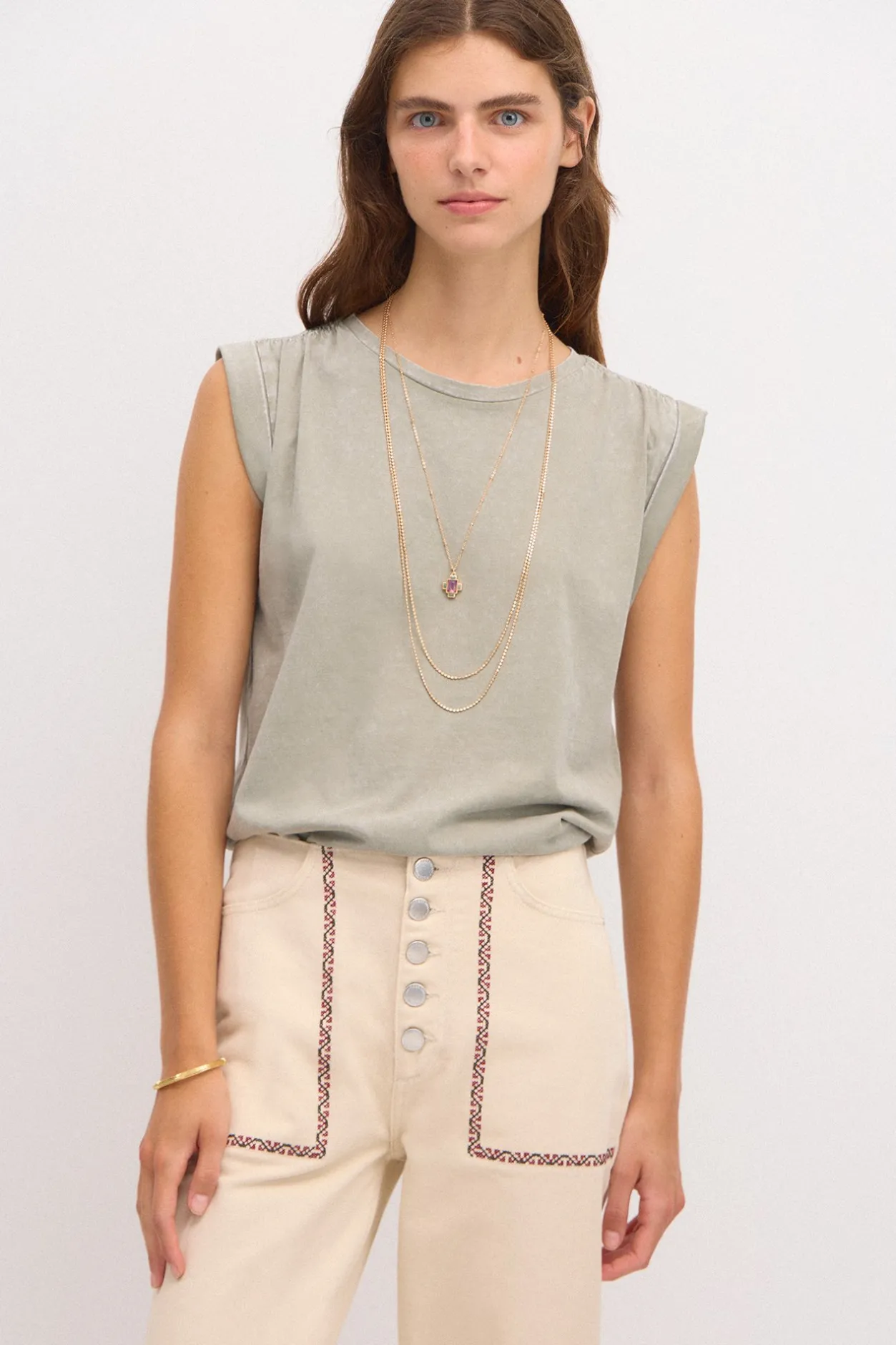 sonia_camiseta_de_algodn__0.webp Discount Sonia. Camiseta de algodón lavada Mujer Camisetas Y Tops