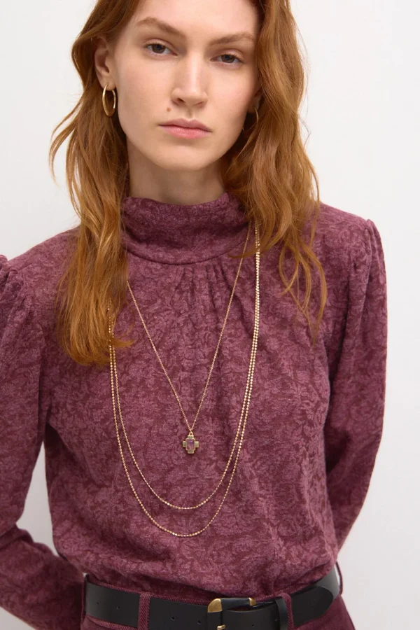 Online Soraya. Camiseta de jacquard Mujer Camisetas Y Tops