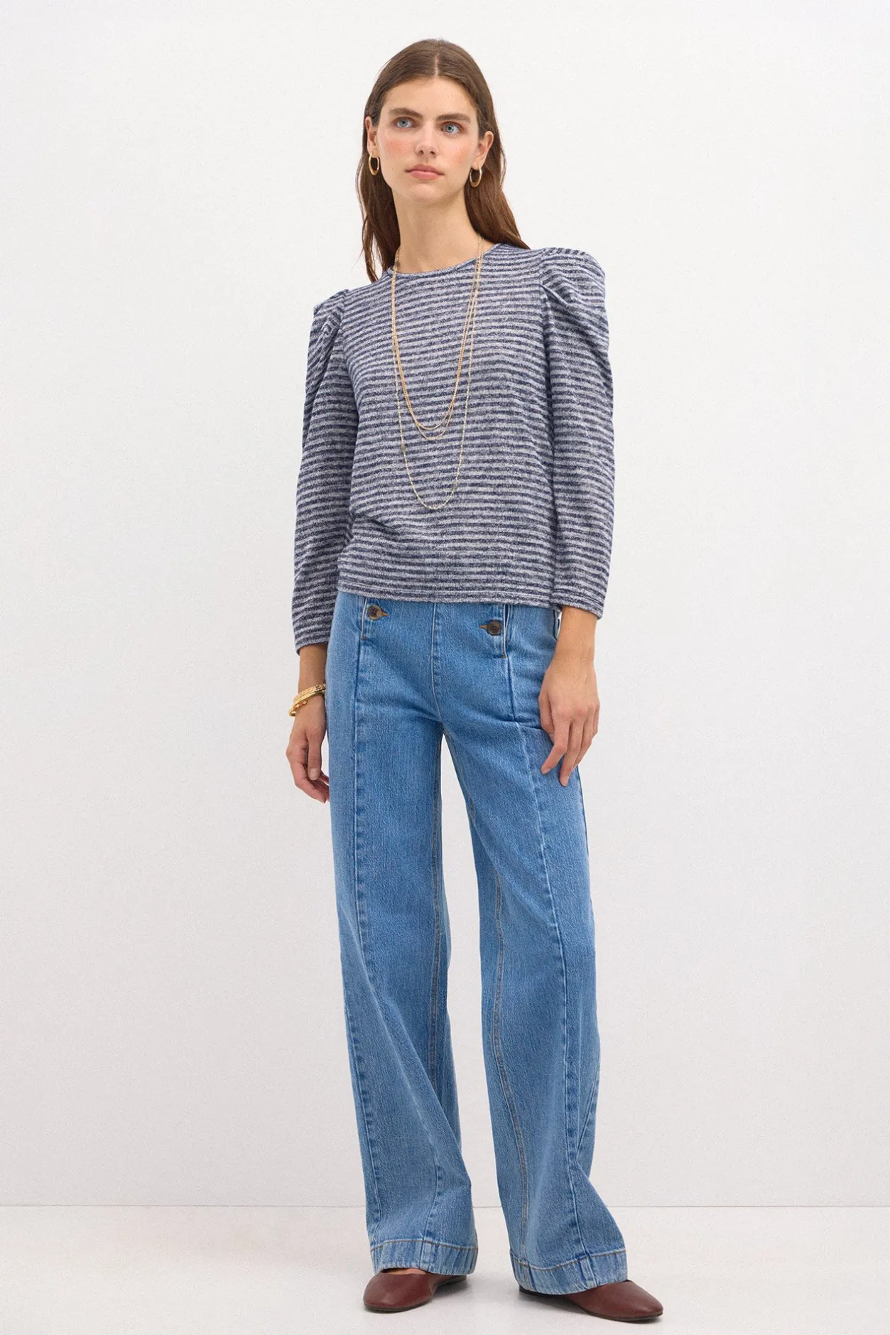 susana_camiseta_de_rayas_1.webp Best Susana. Camiseta de rayas Mujer Camisetas Y Tops