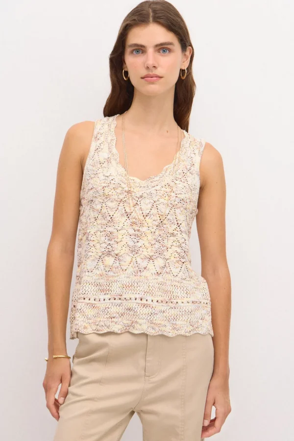Flash Sale Tadea. Top de punto Mujer Camisetas Y Tops