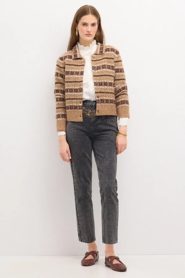 Flash Sale Tahira.Chaqueta greca Mujer Jerséis Y Cárdigans