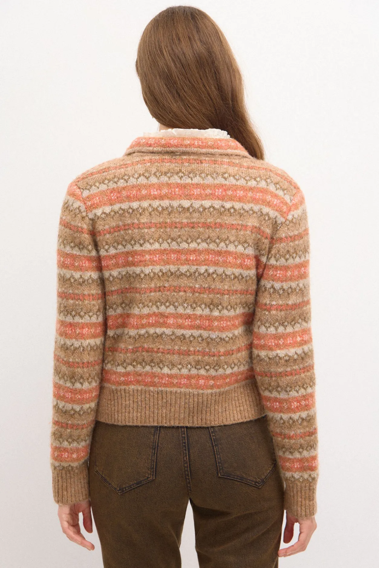 tahirachaqueta_greca_3-1.webp Outlet Tahira.Chaqueta greca Mujer Jerséis Y Cárdigans