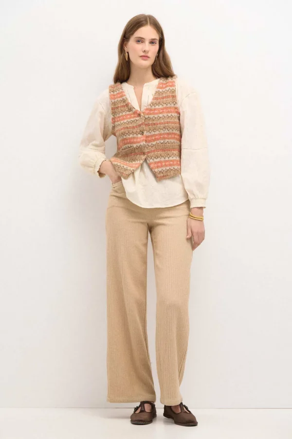 Store Taiana. Chaleco greca Mujer Chalecos | Jerséis Y Cárdigans