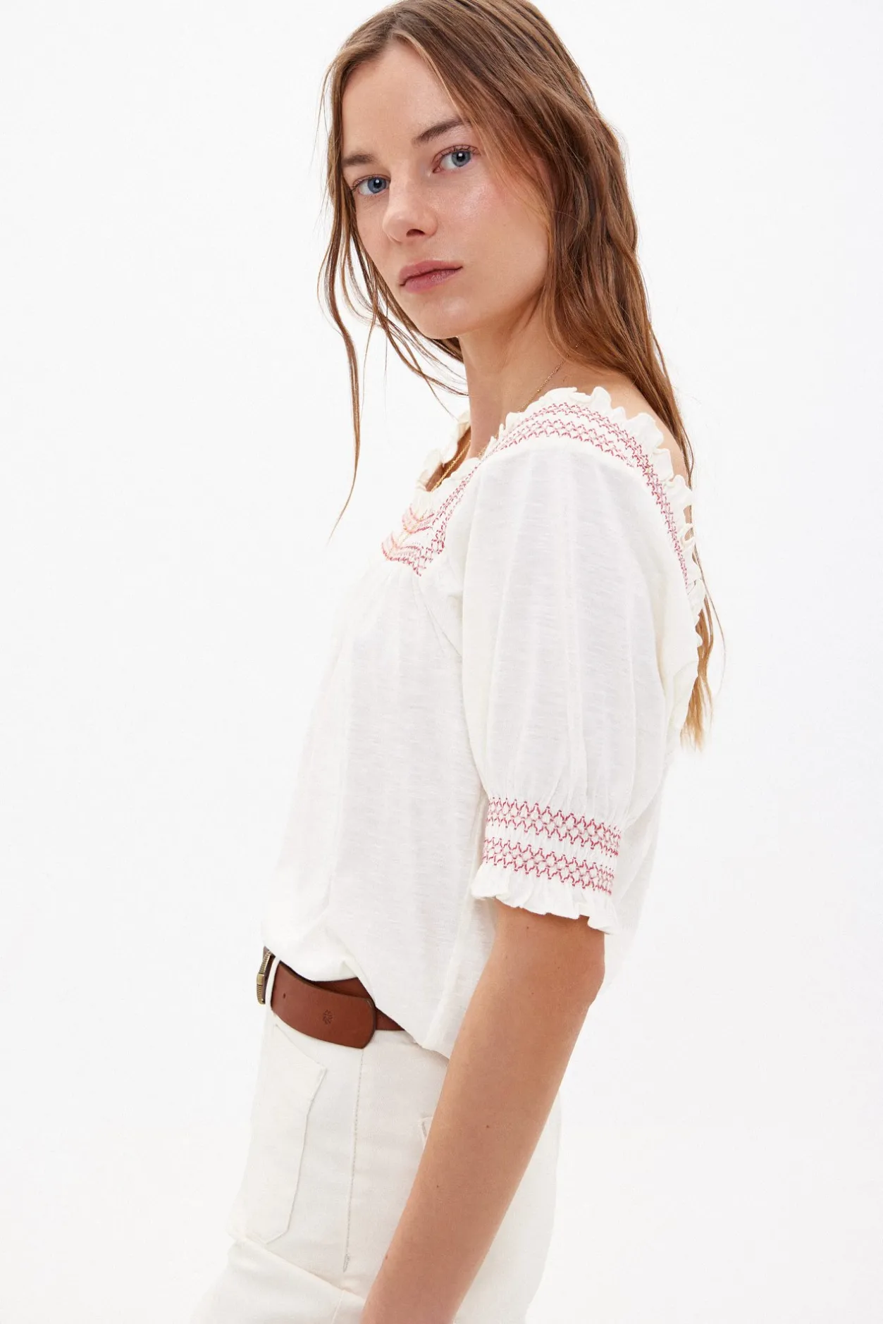 tala_camiseta_de_algodn_r_2.webp Hot Tala. Camiseta de algodón romántica Mujer Camisetas Y Tops