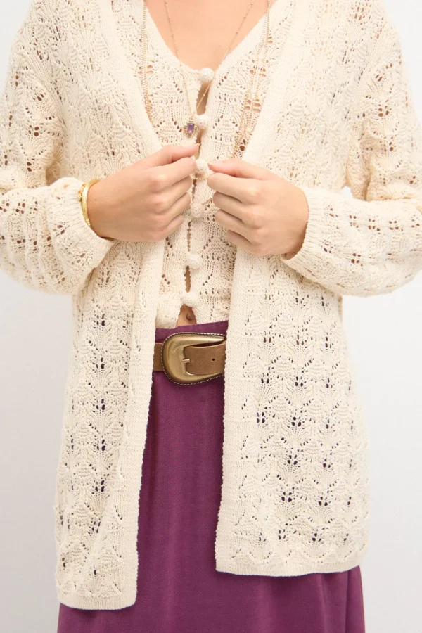 Store Tamara. Cardigan crochet Mujer Jerséis Y Cárdigans