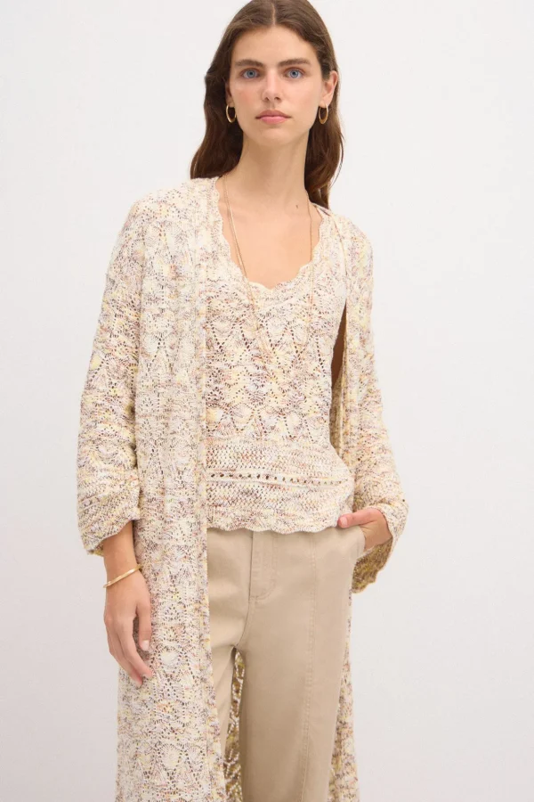 New Tania. Cardigan largo Mujer Jerséis Y Cárdigans