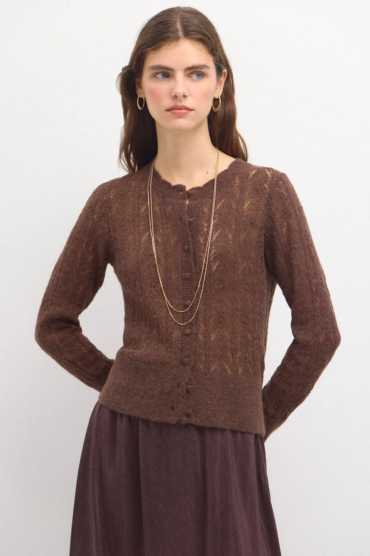 taresa_chaqueta_de_punto__1.webp Cheap Taresa. Chaqueta de punto pointelle Mujer Jerséis Y Cárdigans
