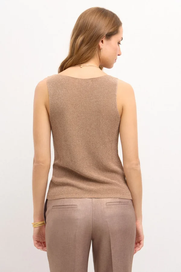 Clearance Tarian. Top punto perlado Mujer Camisetas Y Tops