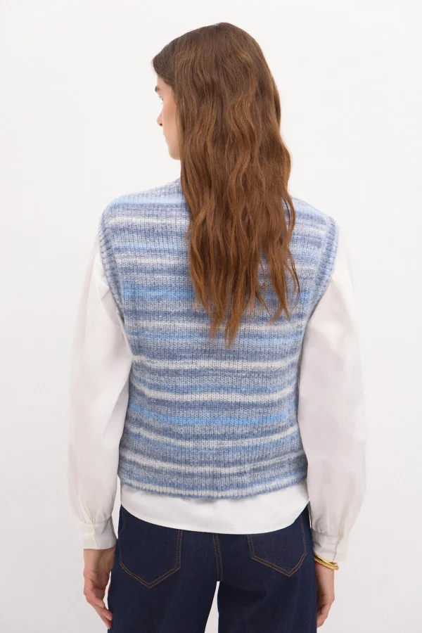 Best Tatiana. Chaleco space dye Mujer Chalecos | Jerséis Y Cárdigans