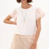 Store Taylor. Camiseta de algodón con bordados Mujer Camisetas Y Tops