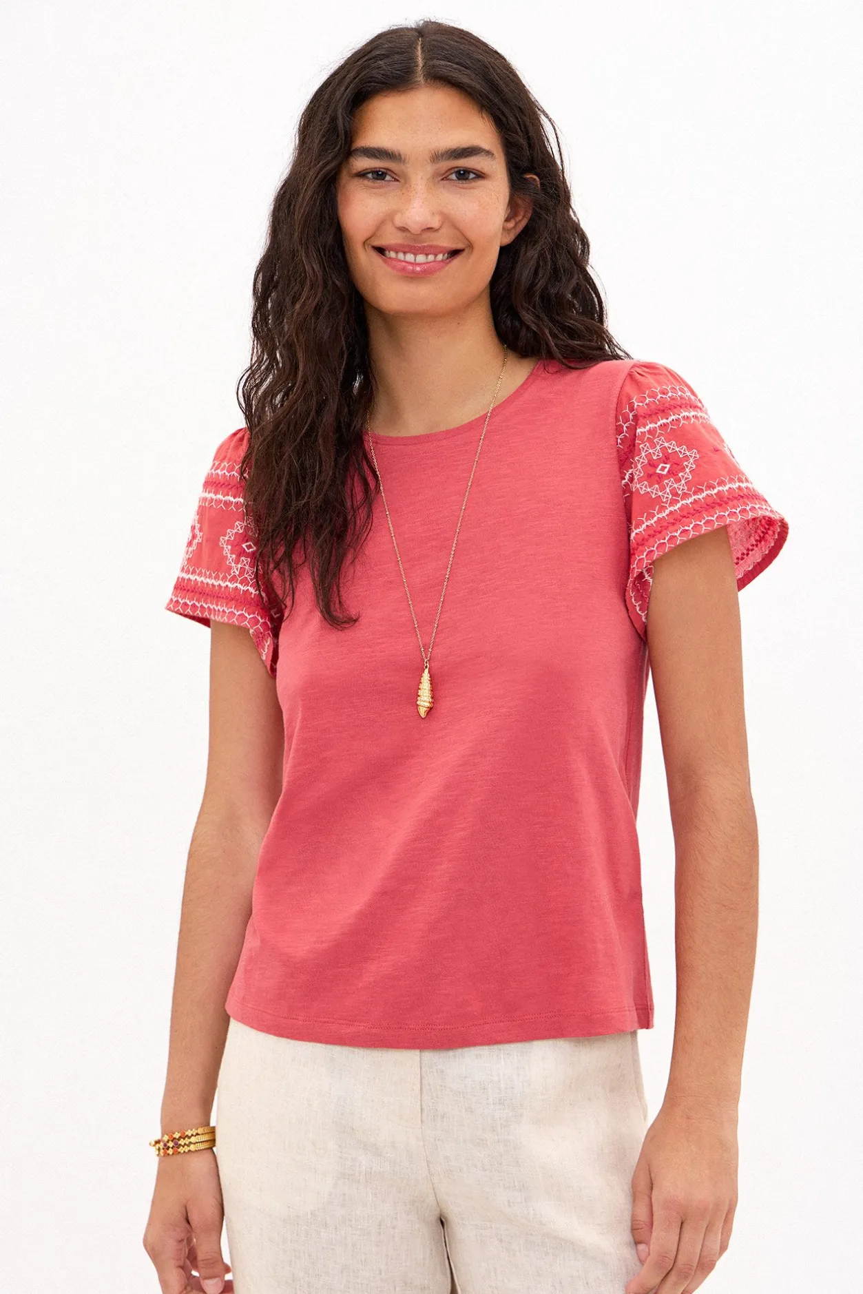 taylor_camiseta_de_algodn_1.webp Cheap Taylor. Camiseta de algodón con bordados Mujer Camisetas Y Tops