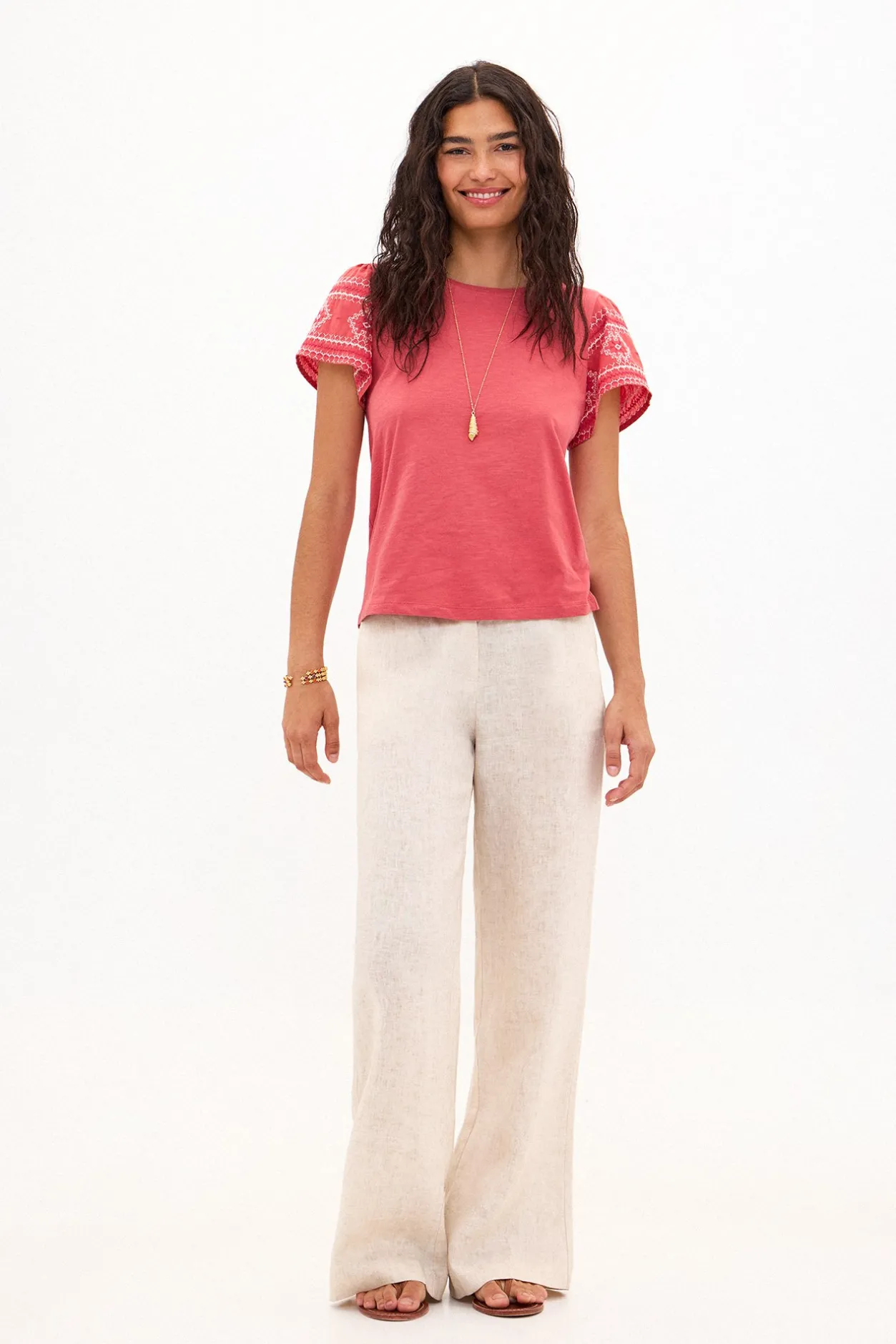 taylor_camiseta_de_algodn_3.webp Cheap Taylor. Camiseta de algodón con bordados Mujer Camisetas Y Tops