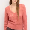 Flash Sale Teba. Jersey pointelle Mujer Jerséis Y Cárdigans