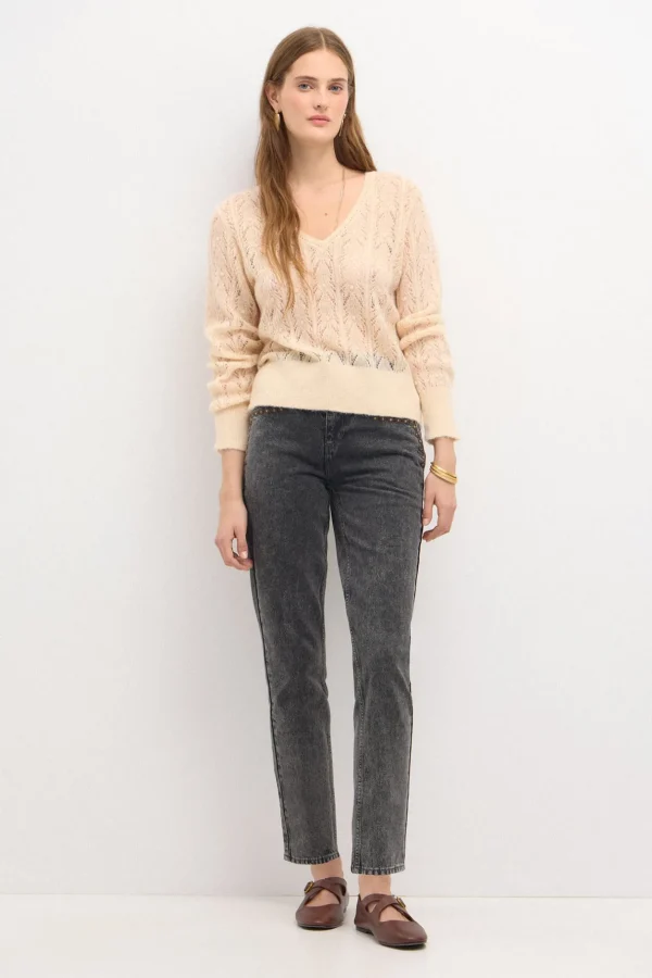 Discount Teba. Jersey pointelle Mujer Jerséis Y Cárdigans