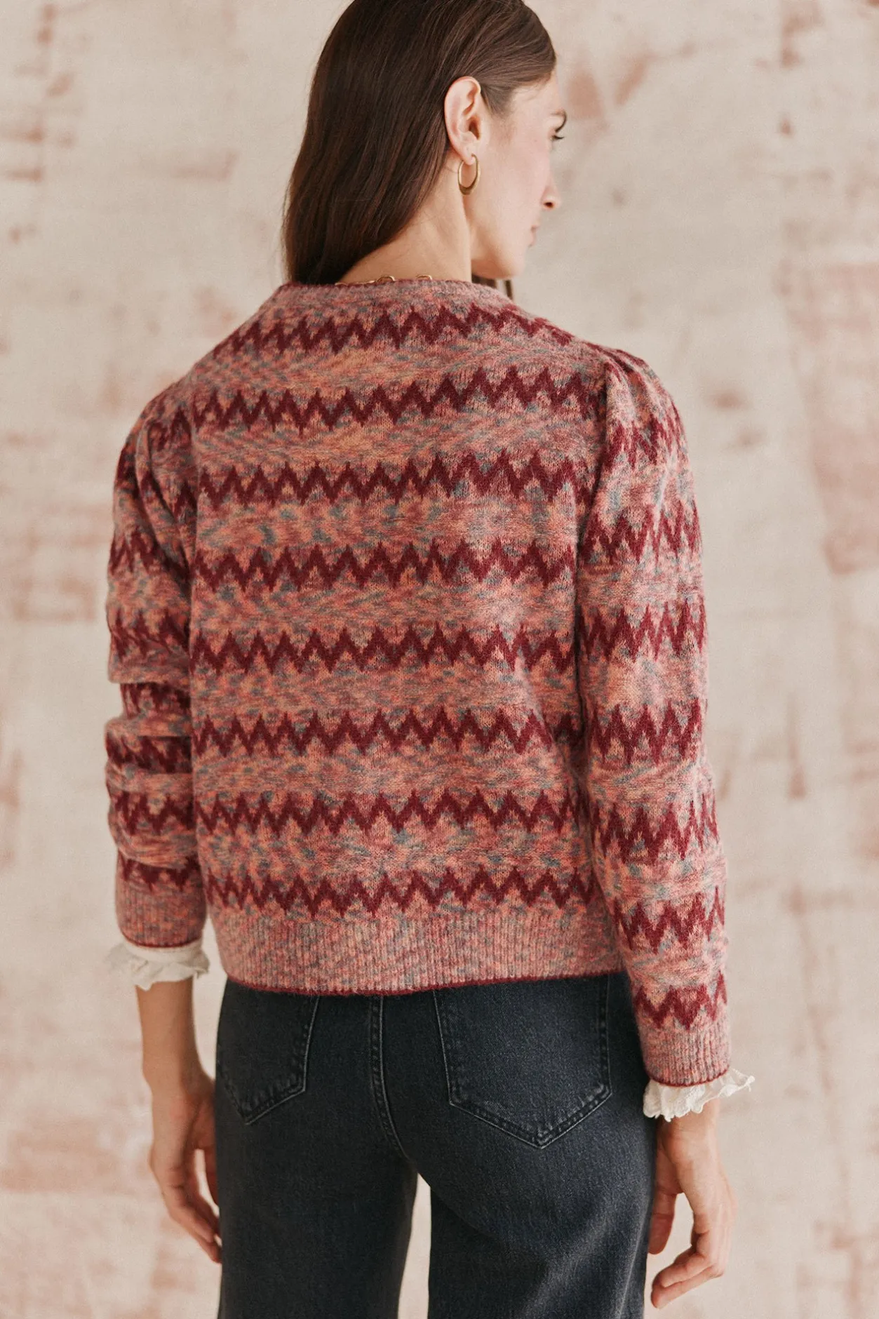 tei_chaqueta_greca_3.webp Outlet Tei. Chaqueta greca Mujer Jerséis Y Cárdigans