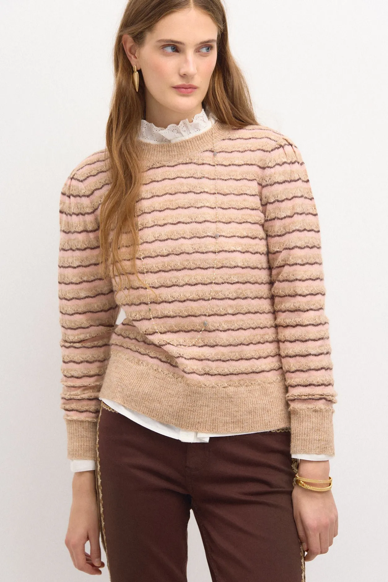 teleri_jersey_desagujado_0.webp Best Teleri. Jersey desagujado Mujer Jerséis Y Cárdigans