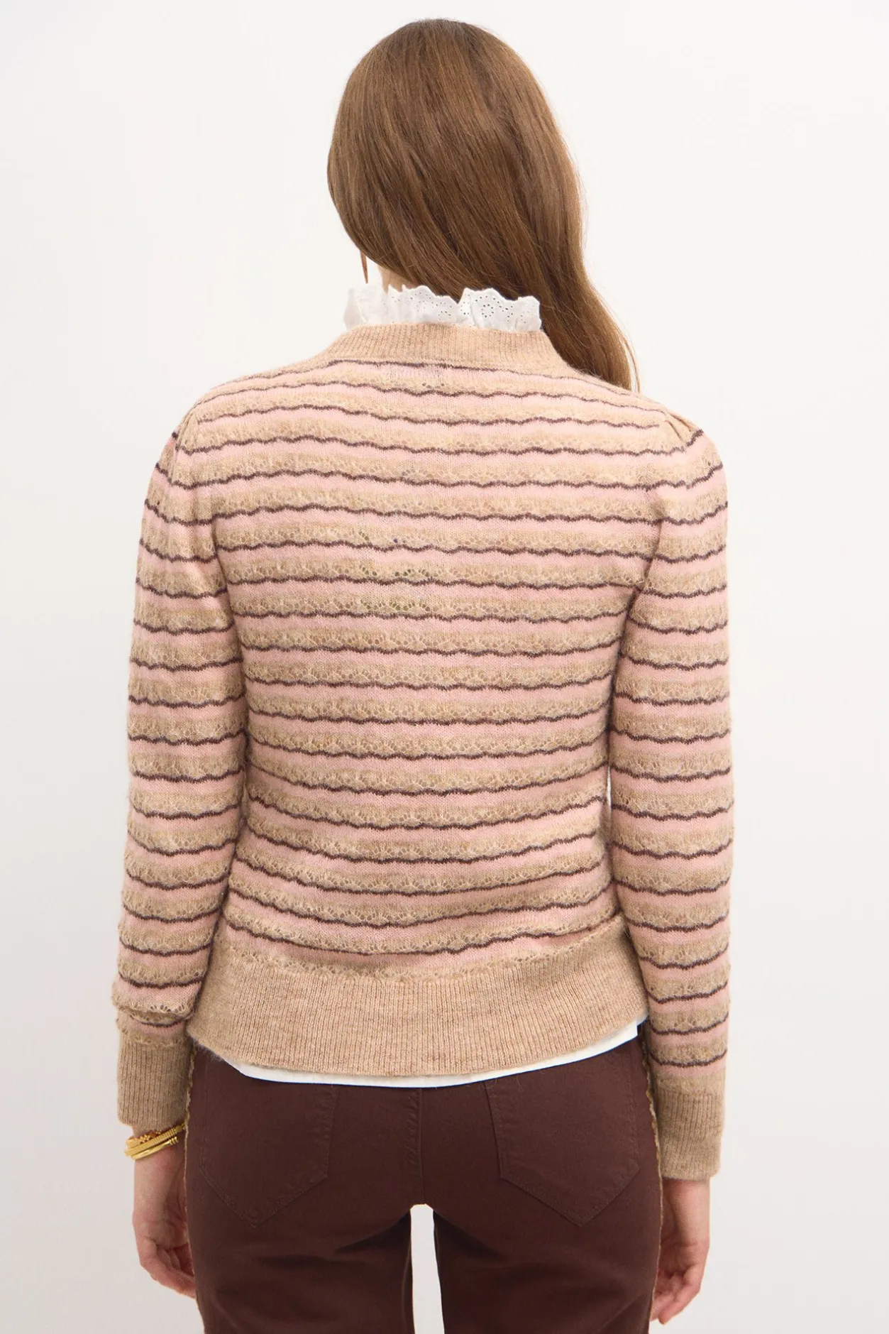 teleri_jersey_desagujado_4.webp Best Teleri. Jersey desagujado Mujer Jerséis Y Cárdigans