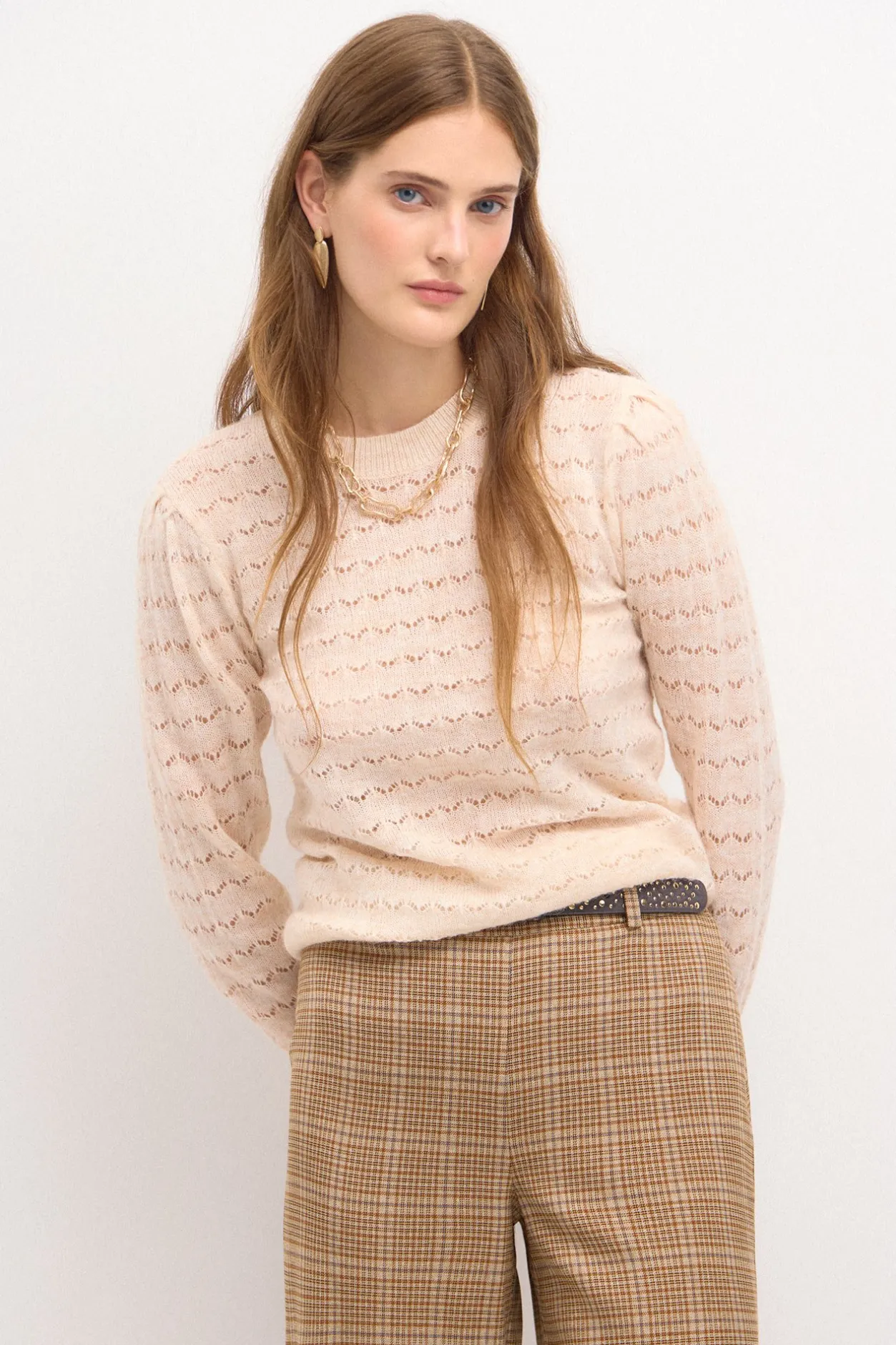 tella_jersey_desagujado_0.webp New Tella. Jersey desagujado Mujer Jerséis Y Cárdigans