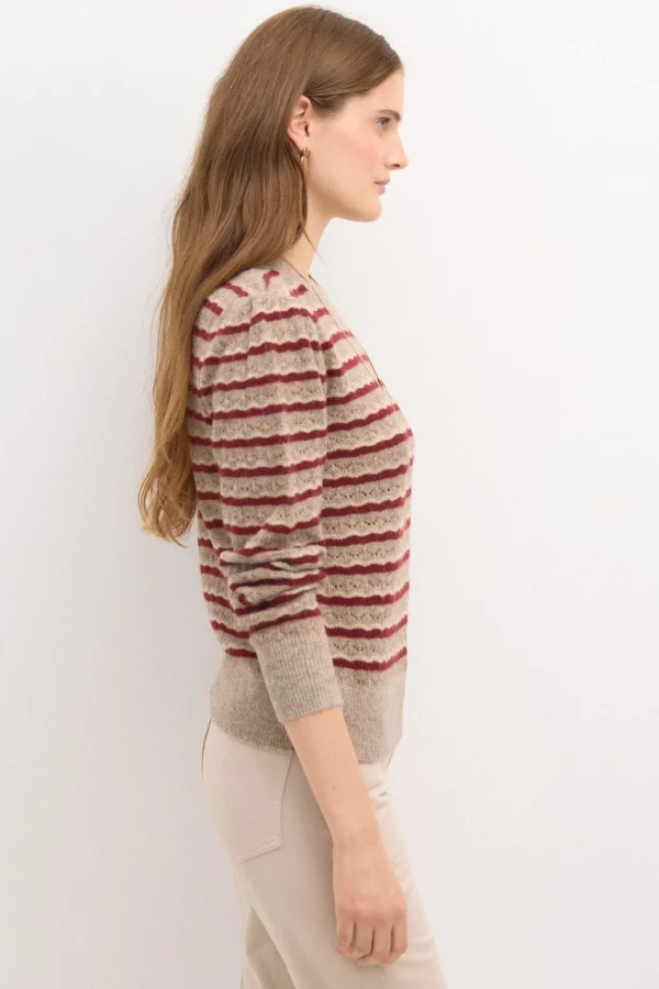 Discount Telma. Jersey rayas calado Mujer Jerséis Y Cárdigans
