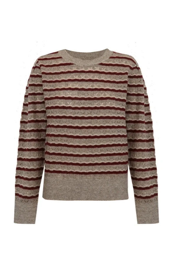 Discount Telma. Jersey rayas calado Mujer Jerséis Y Cárdigans