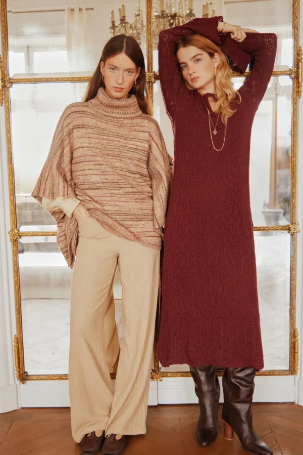 Shop Teocleta. Poncho de punto Mujer Abrigos Y Chaquetas | Jerséis Y Cárdigans
