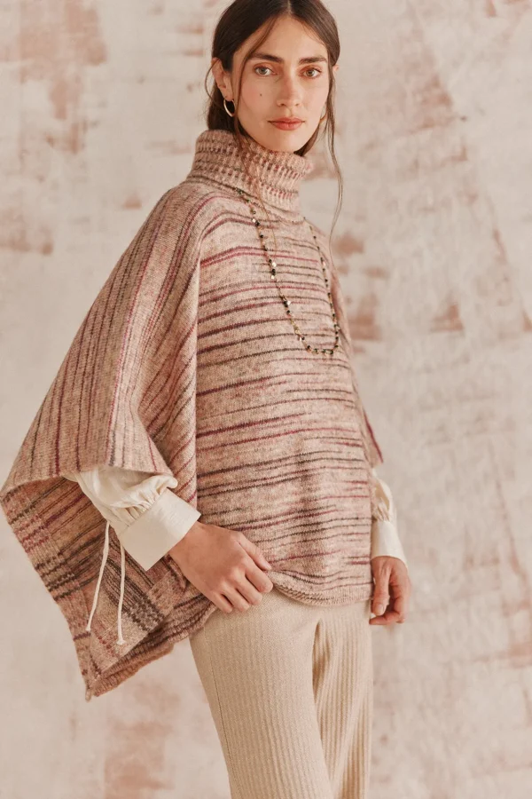 Shop Teocleta. Poncho de punto Mujer Abrigos Y Chaquetas | Jerséis Y Cárdigans