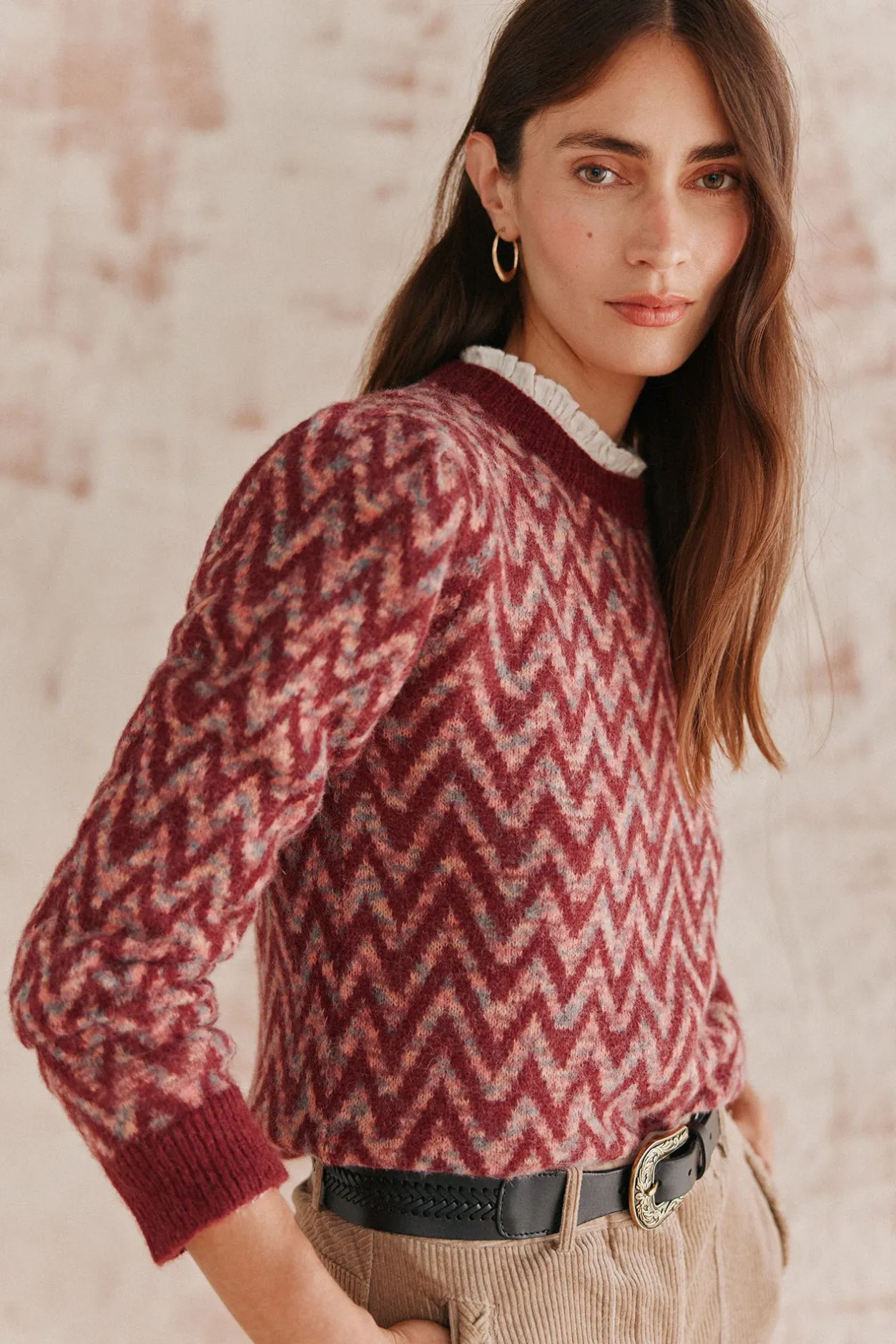 teodosia_jersey_greca_0.webp Best Sale Teodosia. Jersey greca Mujer Jerséis Y Cárdigans