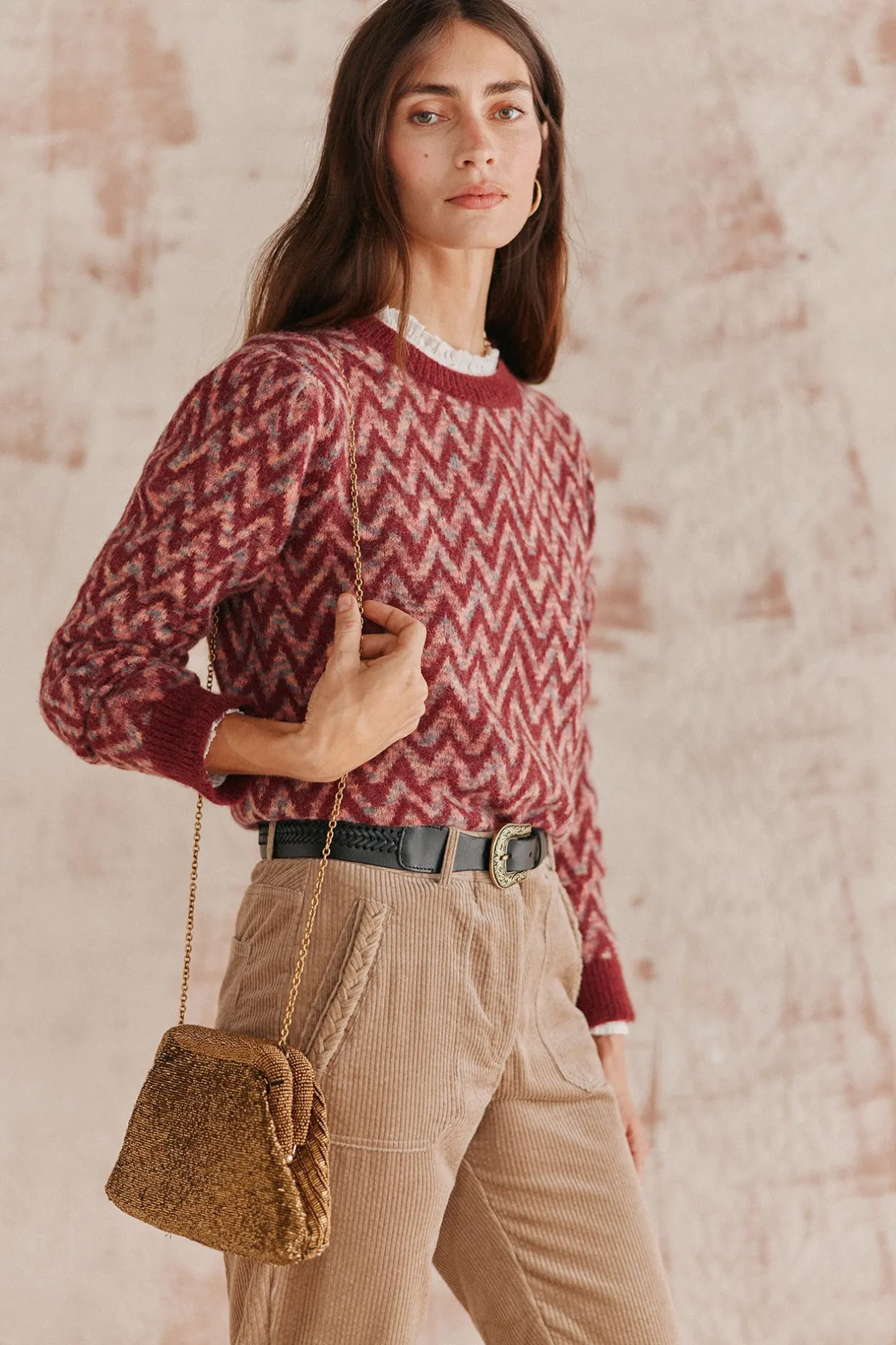 teodosia_jersey_greca_2.webp Best Sale Teodosia. Jersey greca Mujer Jerséis Y Cárdigans
