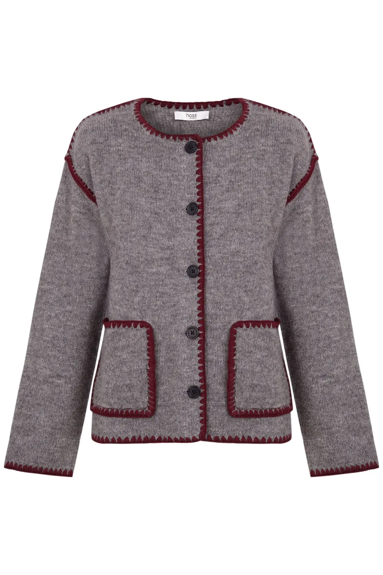 tesira_chaqueta_de_punto__4.webp Online Tesira. Chaqueta de punto bordada Mujer Jerséis Y Cárdigans