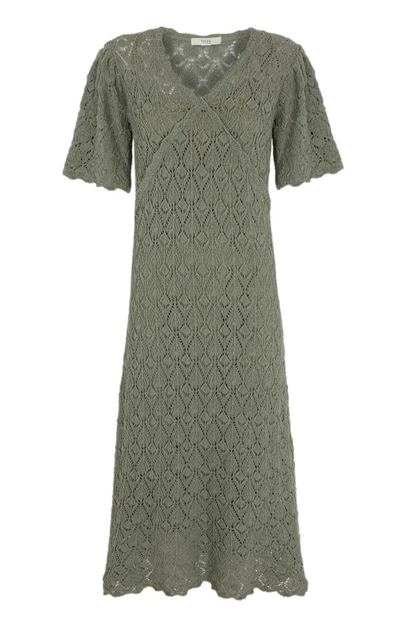 Online Tirsa. Vestido de punto calado Mujer Vestidos Y Monos