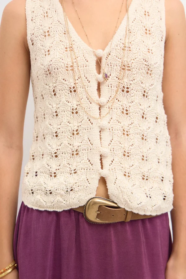 Discount Titina. Chaleco crochet Mujer Chalecos