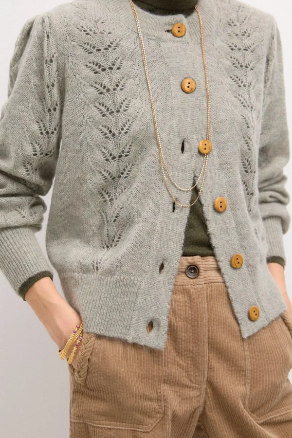 Cheap Tiziana. Chaqueta de punto calados Mujer Jerséis Y Cárdigans