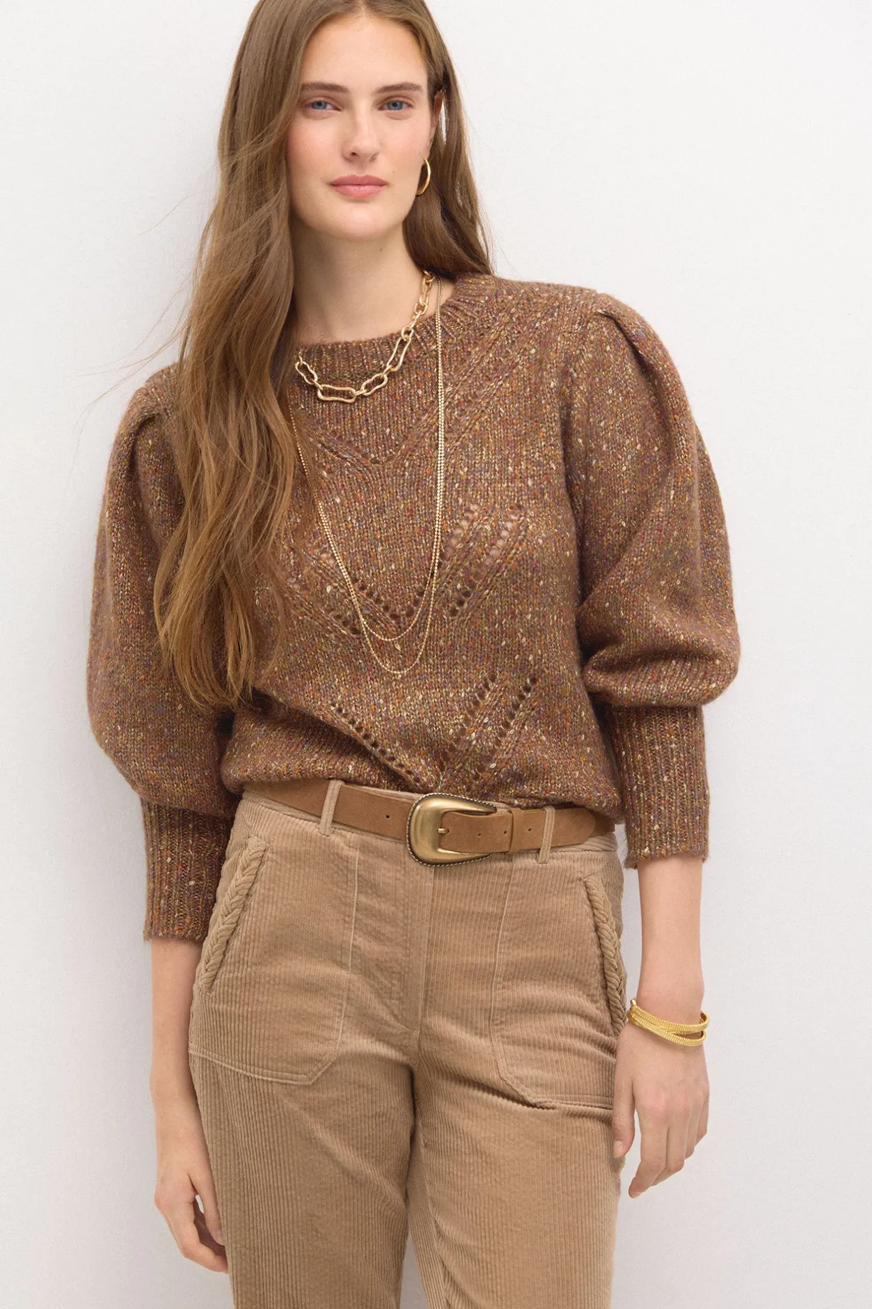 tomasa_jersey_de_punto_hi_0.webp Store Tomasa. Jersey de punto hilo metalizado Mujer Jerséis Y Cárdigans