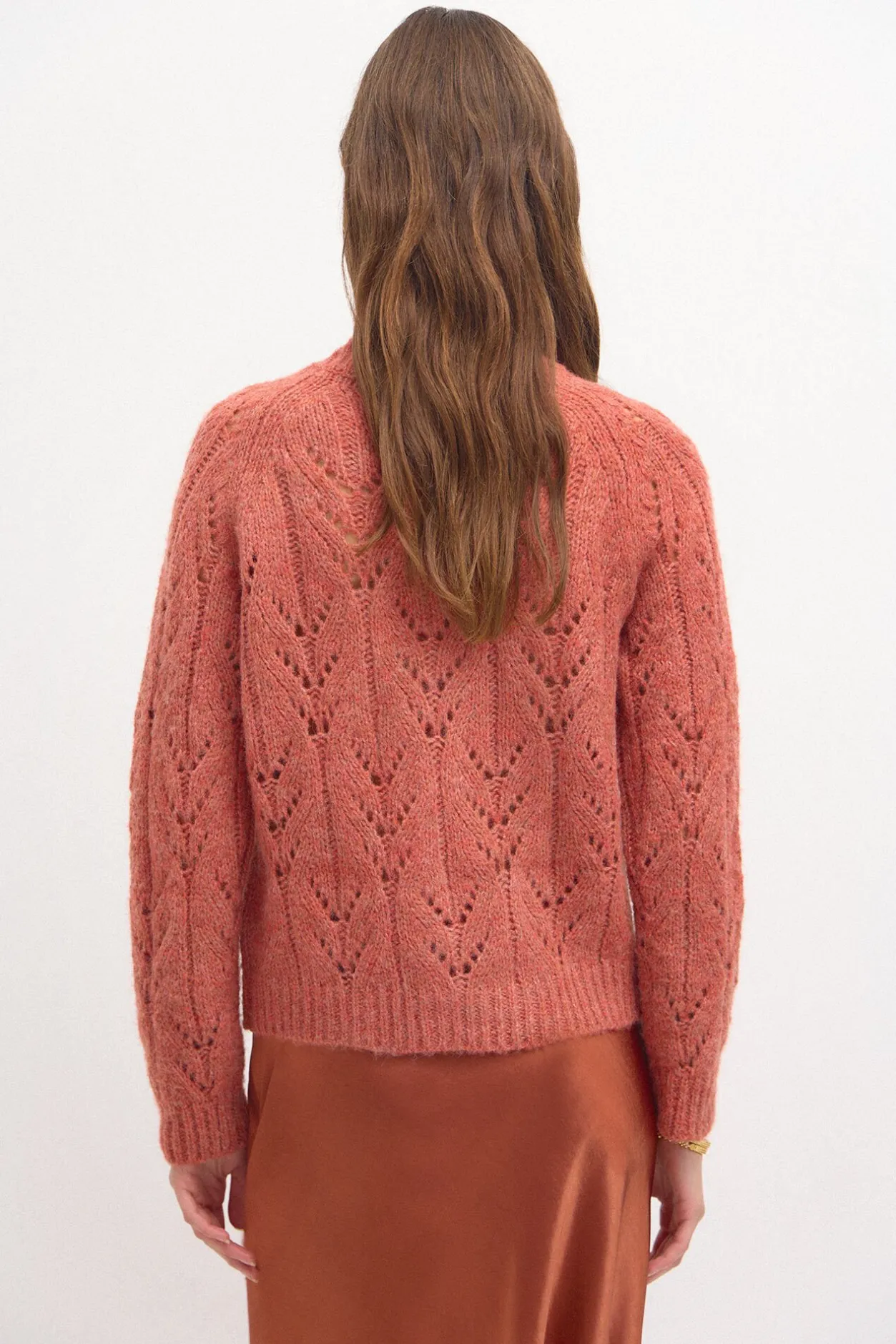 tricia_chaqueta_de_punto__3.webp Outlet Tricia. Chaqueta de punto calado Mujer Jerséis Y Cárdigans