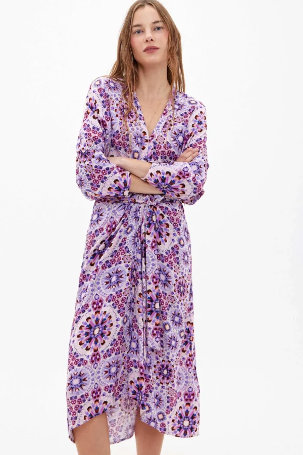 Store Vivian. Vestido midi estampado Mujer Vestidos Y Monos